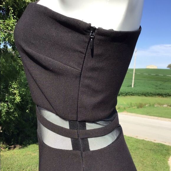 Likely Nolita One Shoulder Long Evening Gown Black Maxi Gown New With Tag Size 8 - Picture 8 of 14